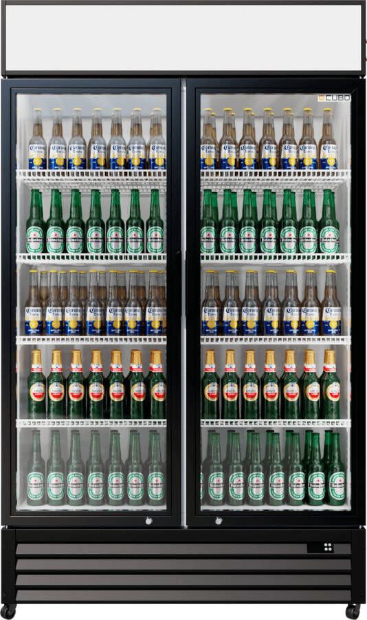 CUBO Displaykoelkast 525L 2 glazen deuren met luifel voor verkoop Afsluitbaar Energiezuinig CS-690A-EE - Foto 2