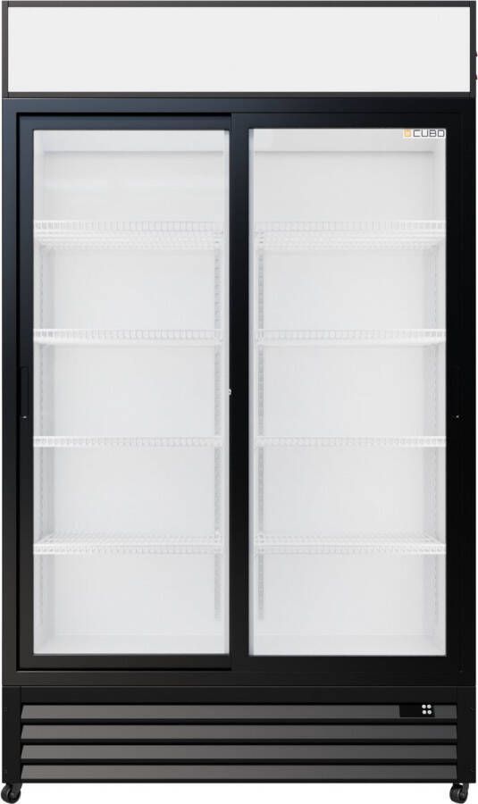 CUBO Displaykoelkast 525L 2 glazen deuren met luifel voor verkoop Afsluitbaar Energiezuinig CS-690B-EE - Foto 2
