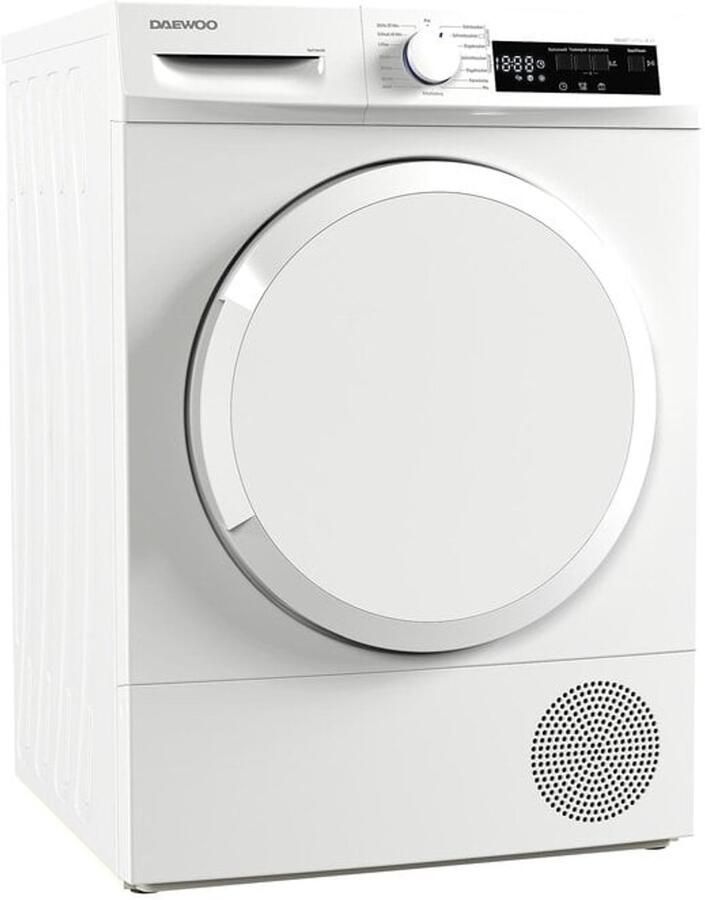 Daew oo T8HT1WA3DE Warmtepompdroger 8 kg C label Duits Display