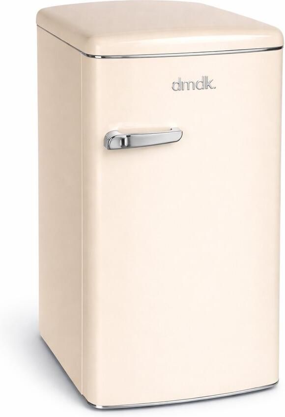 Dmdk dkc1 energiezuinige vrijstaande retro tafelmodel koelkast creme 88 cm hoog met vriesvak 5 jaar garantie - Foto 3