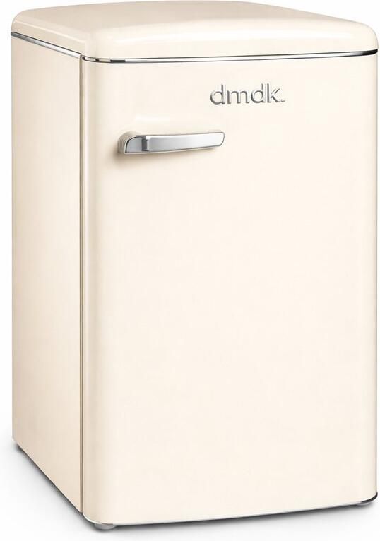 Dmdk dkc1 energiezuinige vrijstaande retro tafelmodel koelkast creme 88 cm hoog met vriesvak 5 jaar garantie - Foto 2