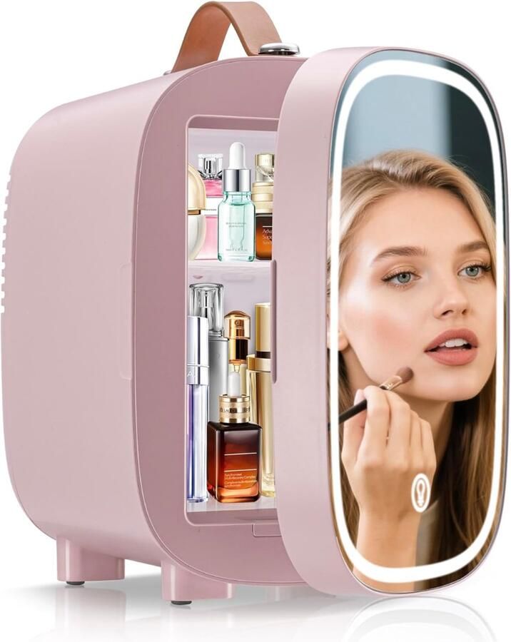 DNA Mini Fridge Mini Koelkasten Roze 16cm x 14cm x 21cm