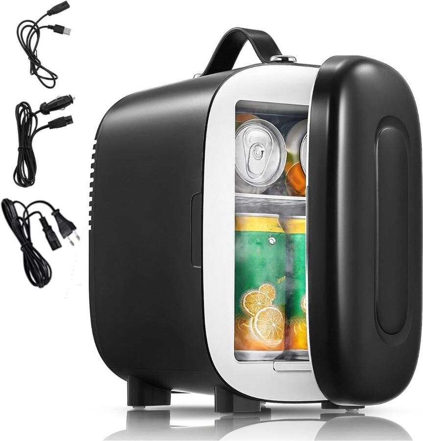 DNA Mini Fridge Mini Koelkasten Zwart ‎27cm x 16cm x 23cm