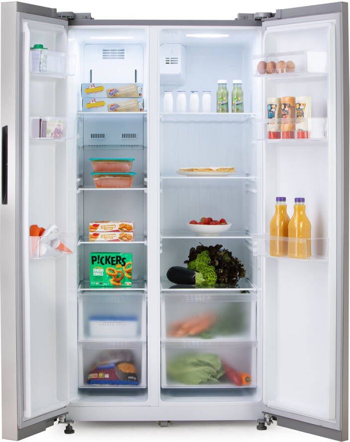 Domo DO99506M Koelvriescombinatie – Amerikaanse Koelkast – 555 L – Energielabel D – No Frost – Inox Look