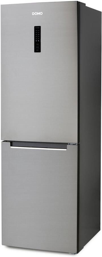 Domo DO91337C Koelvriescombinatie Koelkast met Diepvriezer No Frost B 323 L Inox