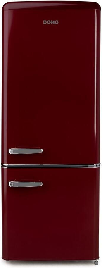 Domo DO91707R Retro Koelkast Koelvriescombinatie D 191 L Wijnrood - Foto 2