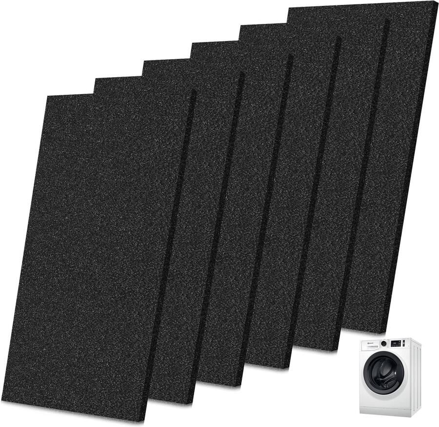 Drogerfilter voor warmtepompdroger accessoires voor HX 481010354757 wasdroger condensdroger filtermatten 225 x 107 x 8 mm filterspons 6 stuks