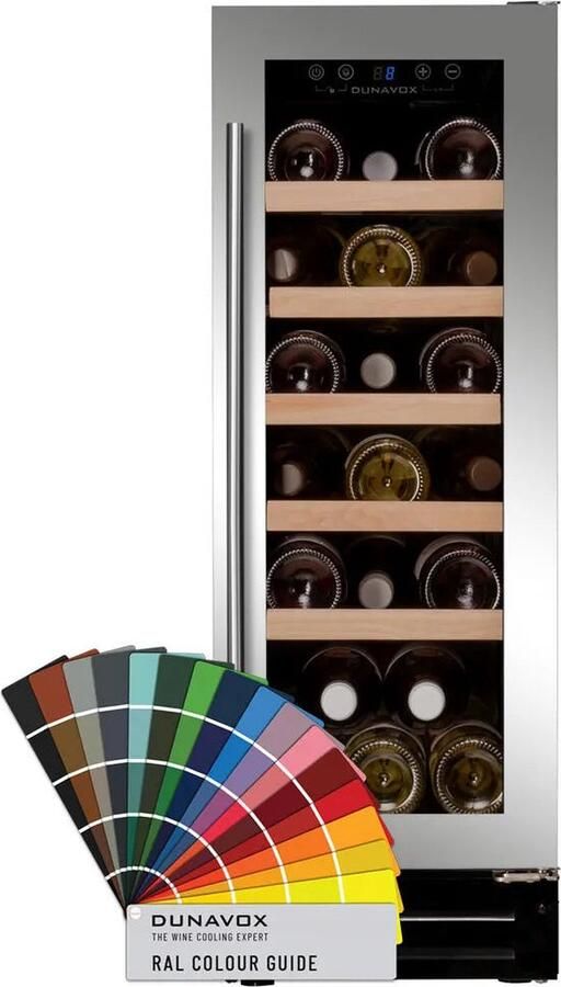 Dunavox Flow-19 Wijnkoelkast DAUF-19.58C 1 Zone RAL Kleur RAL Kleur