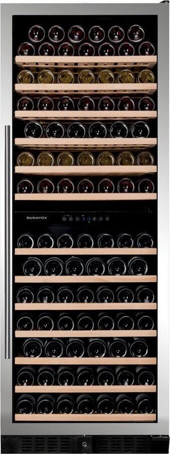 Dunavox Grande-108 Wijnkoelkast DX-108.330DSS 2 Zones RVS