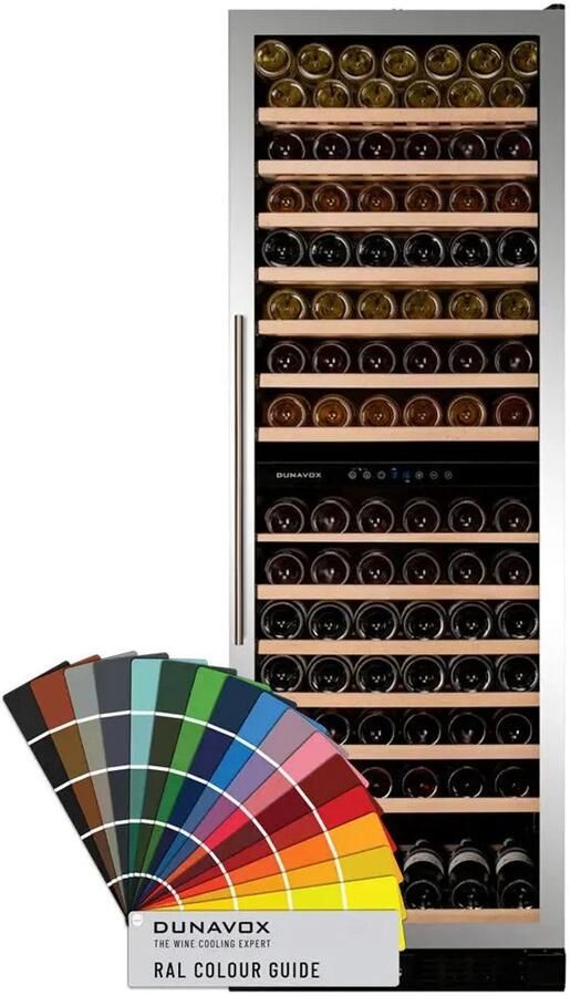 Dunavox Grande-166 Wijnkoelkast DX-166.428DCK 2 Zones RAL Kleur RAL Kleur
