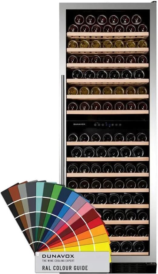 Dunavox Grande-181 Wijnkoelkast DX-181.490DCK 2 Zones RAL Kleur RAL Kleur