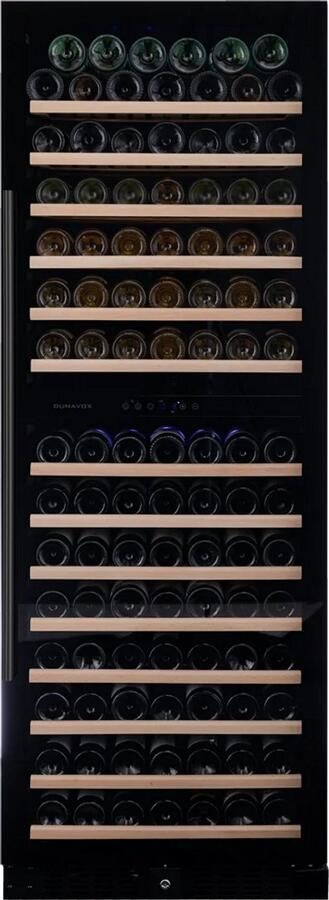 Dunavox Grande-181 Wijnkoelkast DX-181.490DMBK 2 Zones Mat Zwart Mat Zwart