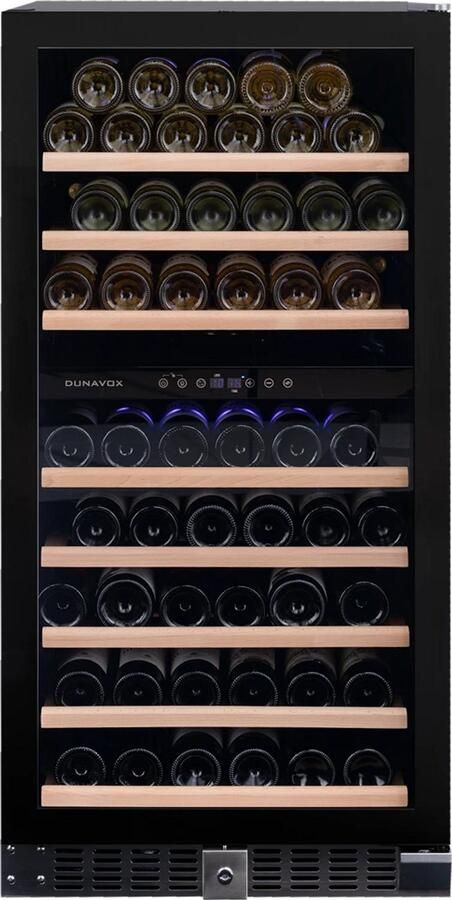 Dunavox Grande-94 Vrijstaande Wijnkoelkast DX-94.270DMBK 94 flessen Matzwart