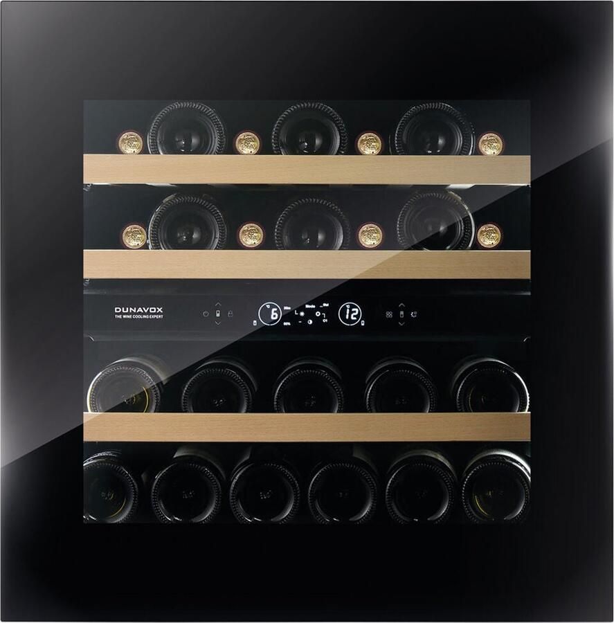 Dunavox Horizon-25.TO Greeploze Inbouw Wijnkoelkast DVH-25.65DB.TO 2 Zones