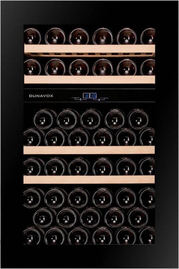 Dunavox Glance-49 Inbouw wijnkoelkast Nismaat 88- 49 flessen- 2 T°