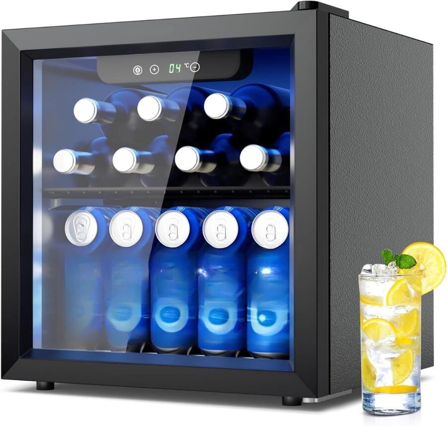 DVDSS Mini vriezer Diepvries 33L [Energieklasse G] Zwart 42cm x 43cm x 47cm