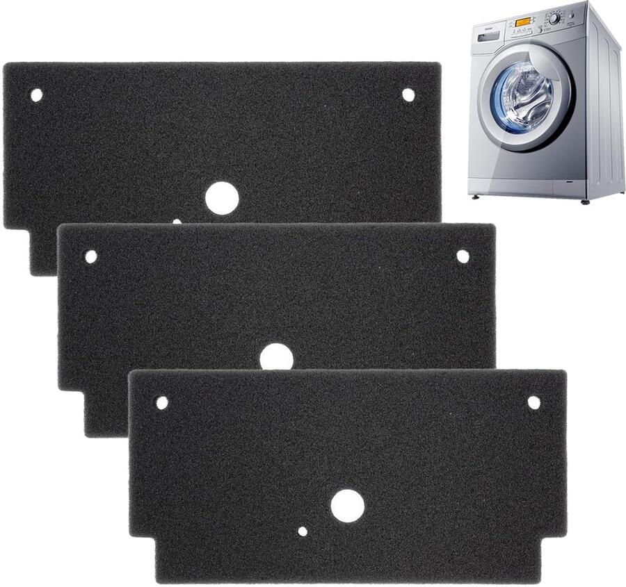 3 stuks 12022801 sponsfilter drogerfilter wasdroger sokkelfilter schuimstoffilter sponsfilter vervanging voor in warmtepompdroger