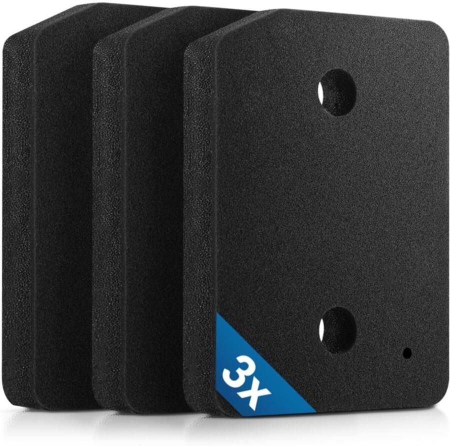 3x droogfilter compatibel met 9164761 fijn-grof Warmtewisselaarfilter 207 x 157 x 30 mm schuimfilter Sponsfilter voor wasdroger warmtepompdroger