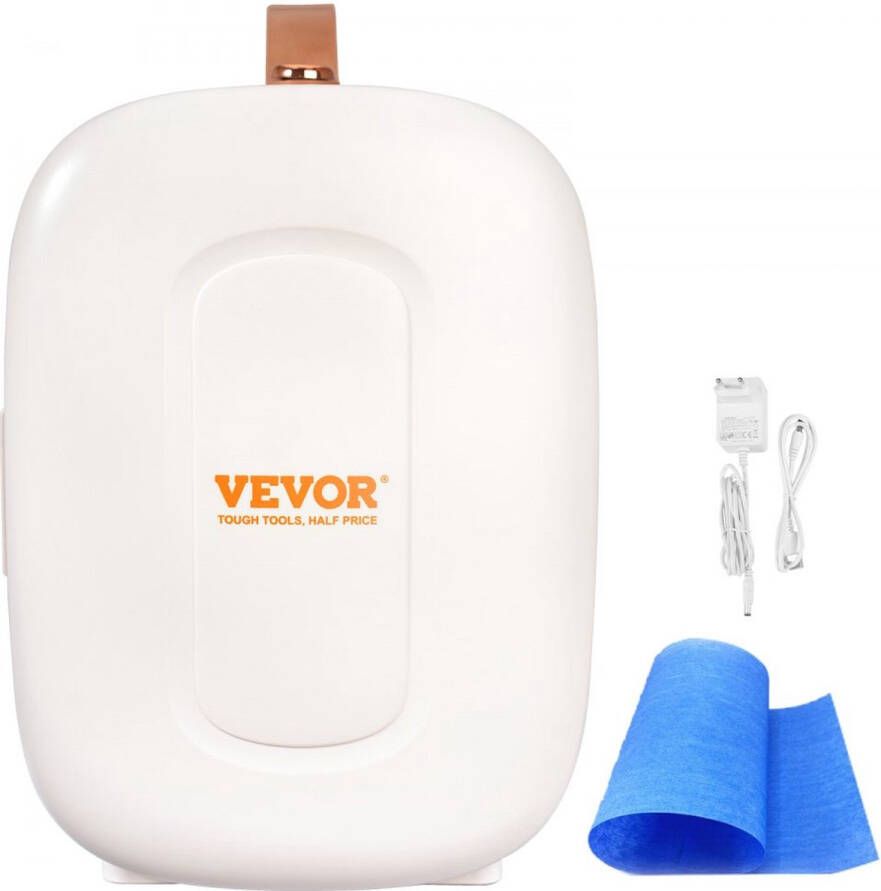 Dakta 4 L 6 blikjes minikoelkast 2 in 1 kleine koelkast Koel- en verwarmingsfunctie slot Compacte drankkoelkast 9V DC 220V AC voor kantoor en slaapzaal Drankcosmetisch wit