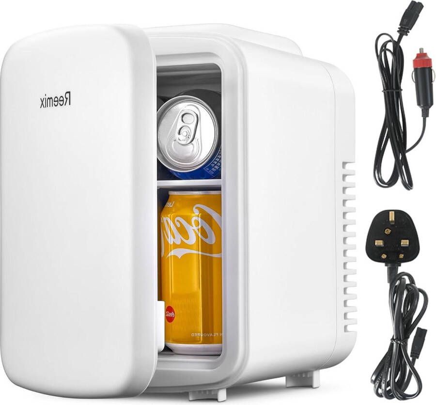 4 liter 6 blikjes draagbare mini-koelkast voor persoonlijke koelkast huidverzorging cosmetica slaapkamer kantoor auto freonvrij