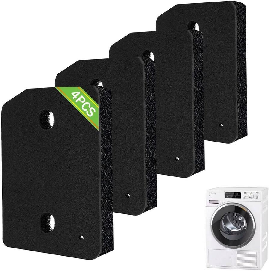 4 stuks filter voor 9164761 droger warmtepompdroger sponsfilter filtermat drogerfilter voor fijn grof 207 x 157 x 30 mm condensdroger kleedroger sokkelfilter