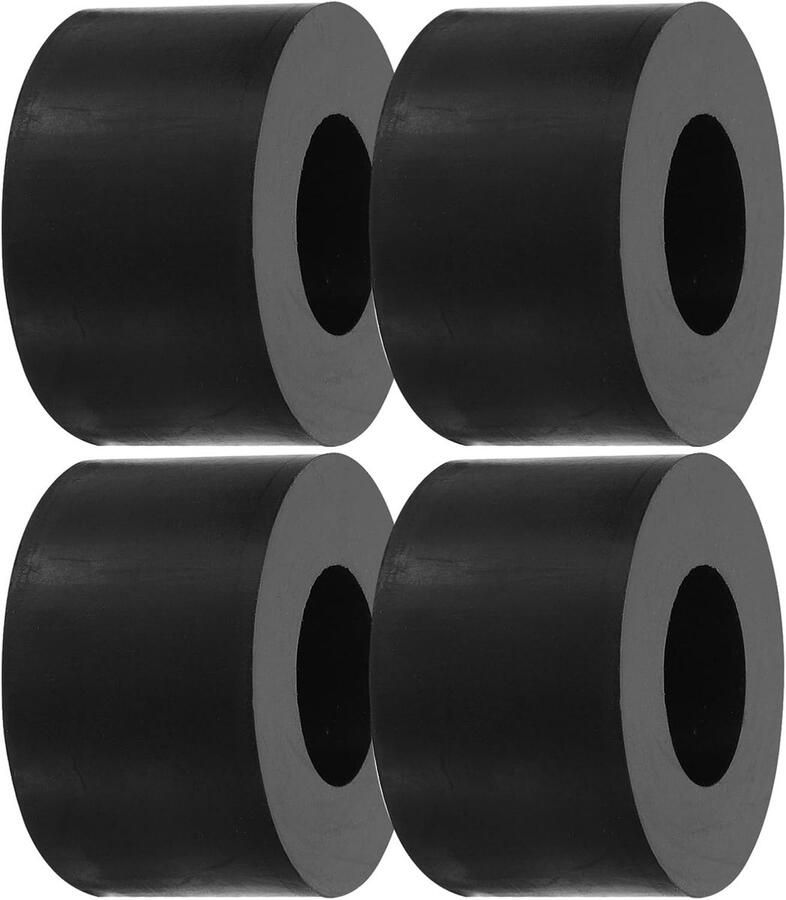 5cm OD x 2.5cm ID x 3cm Dikke Anti-Vibratie Pads 4pcs Rubber Isolatie Pads Mechanische Vibratie Demping Pads Isolator Wasmachine Voetjes Zwart