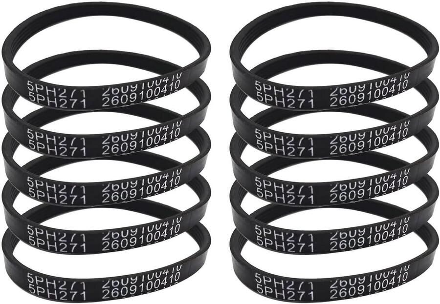Aandrijfriem Droger V-snaar Trommel Was Drogen Hoge Dichtheid Rubber 10 Stuks Zwart