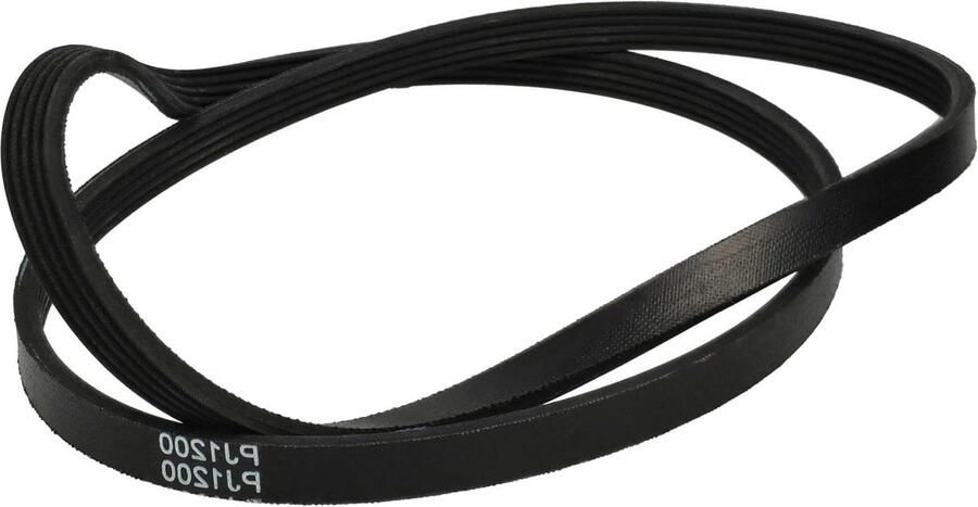 Aandrijfriem Wasdroger V-riem Vervangend Onderdeel Wasdroger Reparatie Precisie Pasvorm 120 cm Zwart