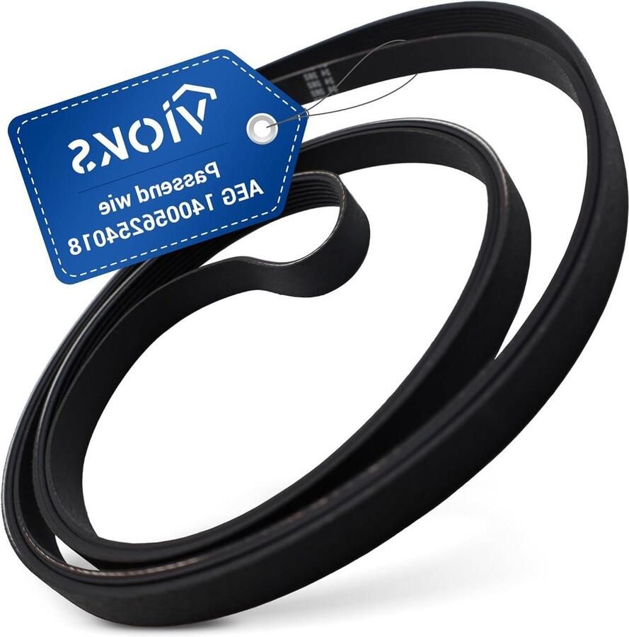 Aandrijfriem Wasdroger Vervangende riem Apparaat Reparatie 7 Ribben PH Profiel 1971 mm Lengte Zwart