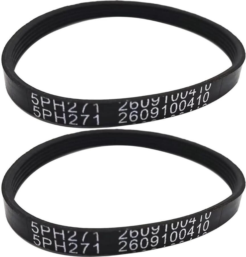 Aandrijfriemen Set Droger Riemen Wasdroger Reparatie Poly V-riem 2 Stuks Zwart
