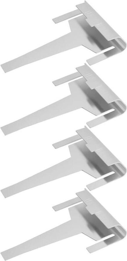 Afvoerbuis Clip Vervanging Verdamper Koelkast 4 stuks Zilver Compatibel met DA61-06796A AP5579885