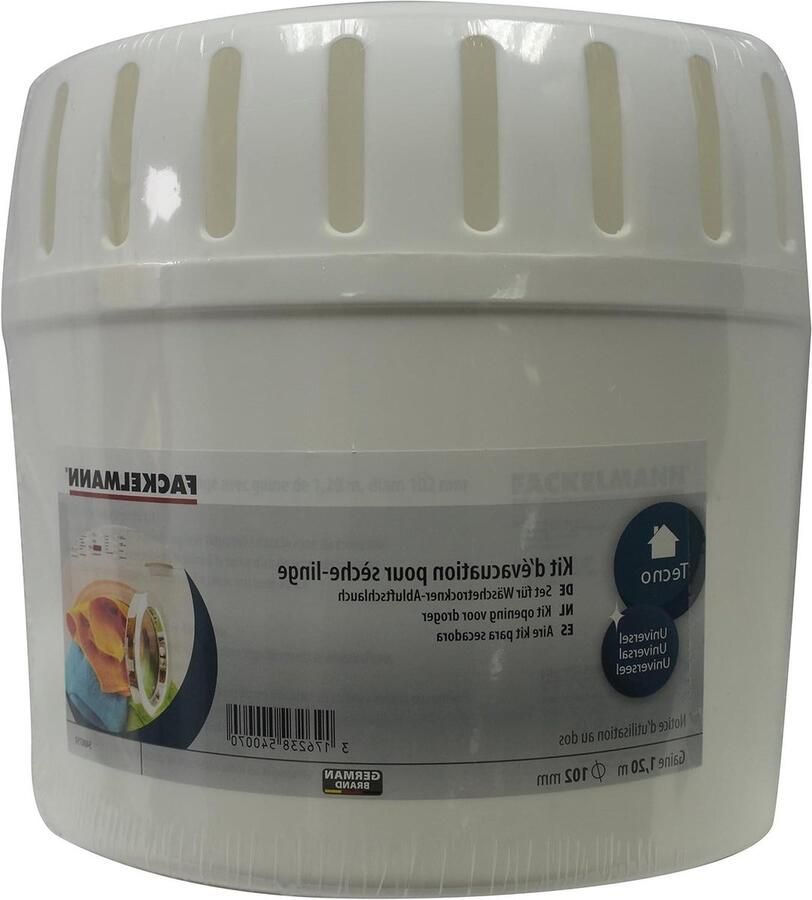 Afvoerset Wasdroger Condensatie Hulp Vocht Afvoeren Universele Pasvorm 120 cm Lengte Wit
