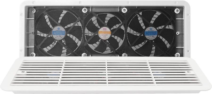 Allecto 12V RV Koelkast Ventilatie Stil Compact formaat Koelventilator Ideaal voor campers Geschikt voor doucheruimtes keukens en meer