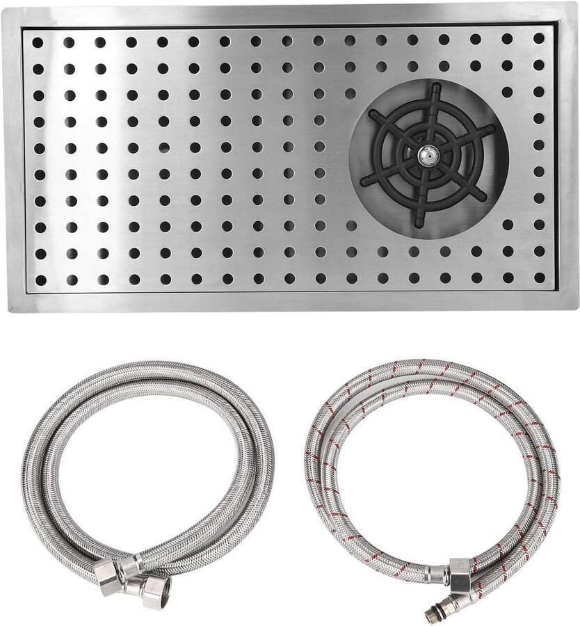 Automatische Bekerwasmachine Glazen Spoelmachine Snel Bekers Reinigen Hogedrukreiniging Meerdere Hoeken G1 2 Draad Zilverkleurig