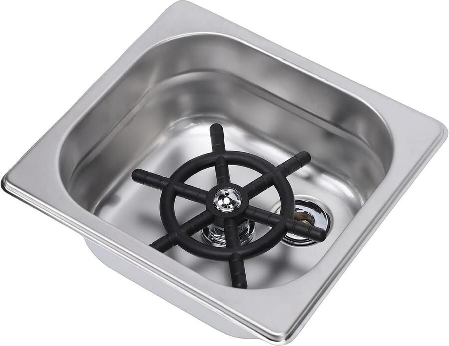Automatische Cup Washer Glazen Spoeler Snel Glazen Reinigen Ruimtebesparend Ontwerp 17.5 cm Lengte Zilver