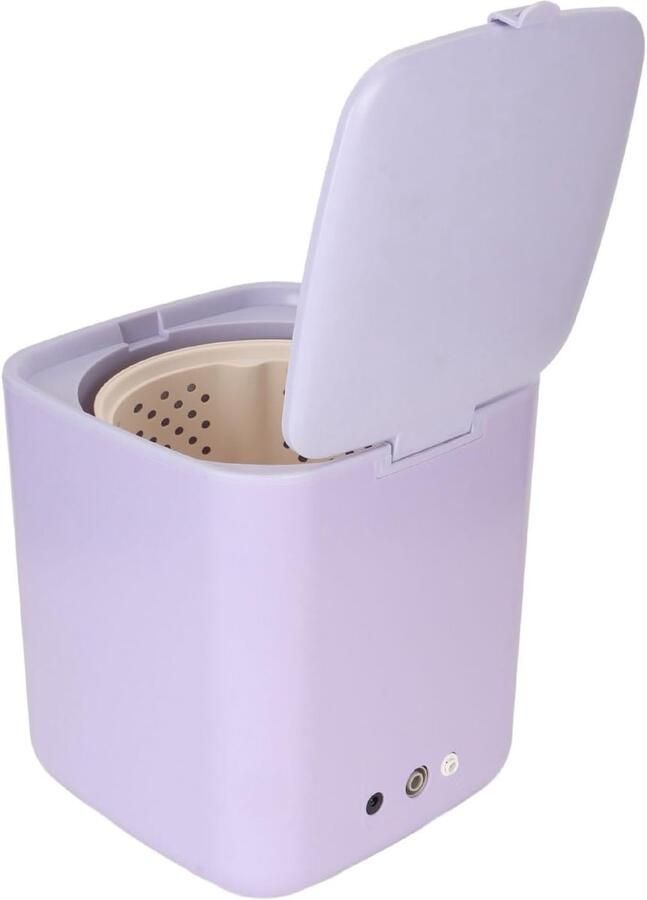 Automatische Wasmachine Draagbare Wasmachine Kleine Wasjes LCD Touchscreen 7 Liter Paars
