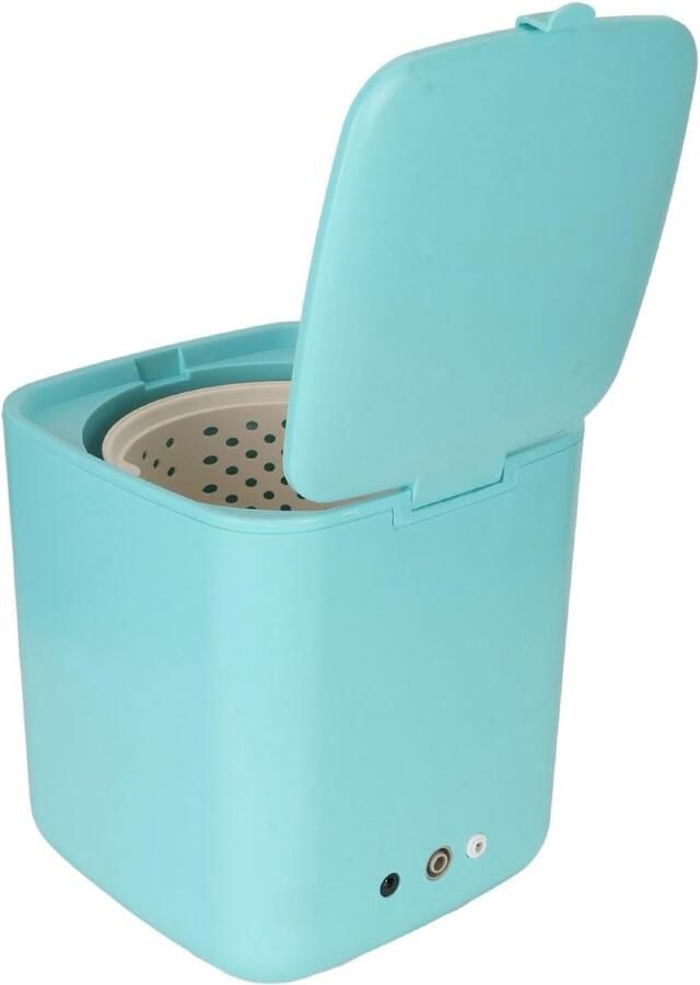 Automatische Wasmachine Mini Wasmachine Snel Kleding Wassen 7L Capaciteit 36x32x32 cm Groenachtig Blauw