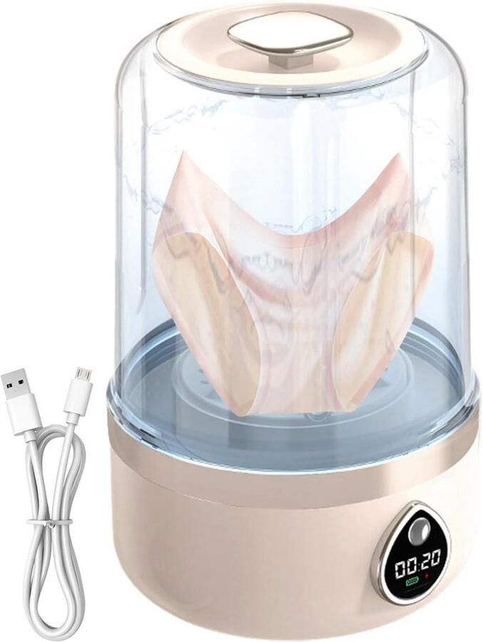 Babywasmachine Reiswasmachine Compact Reiniger Kleding Ondergoed Dieptereiniging 14x14x14 cm Blauw