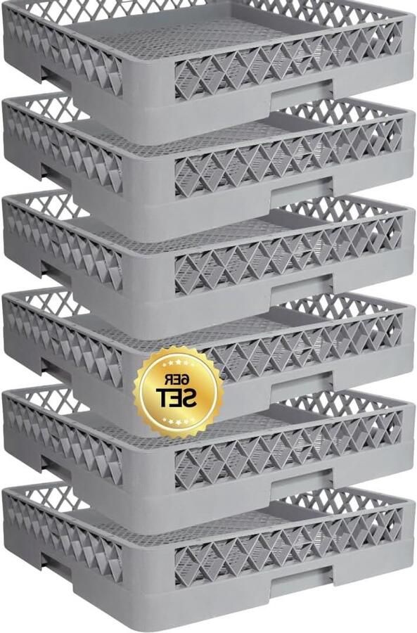 Bestekmanden Set Vaatwassermanden Klein Gastronomie Keuken Fijnmazig Stapelbaar 50 x 50 cm