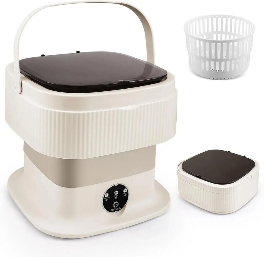 Billie & Loïs opvouwbare mini wasmachine Draagbare campingwasmachine Compact 11L Met centrifuge