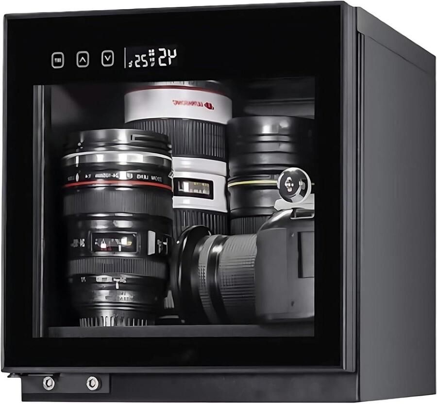 Camera Droogkast Lens Ontvochtiger Apparatuur Beschermen Automatische Vochtigheidsregeling 15 Liter Zwart