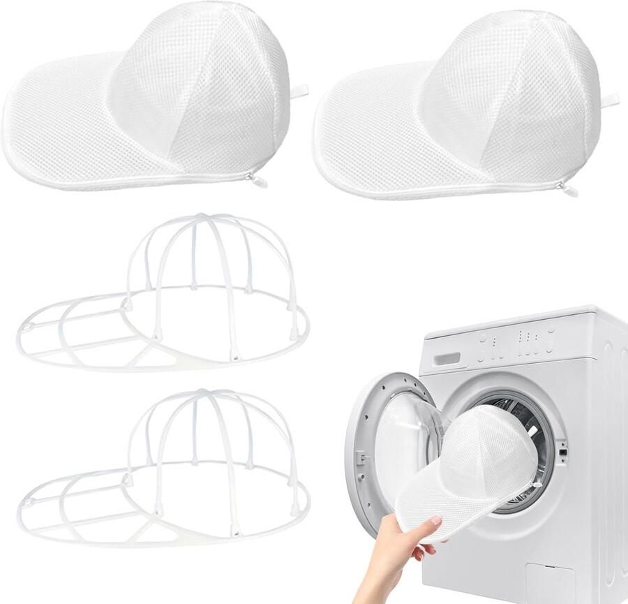 Cap Washer Hoedenhouder Wasmachine Gebruik Deukbestendig Ontwerp 2 Stuks Enkele Attribuut