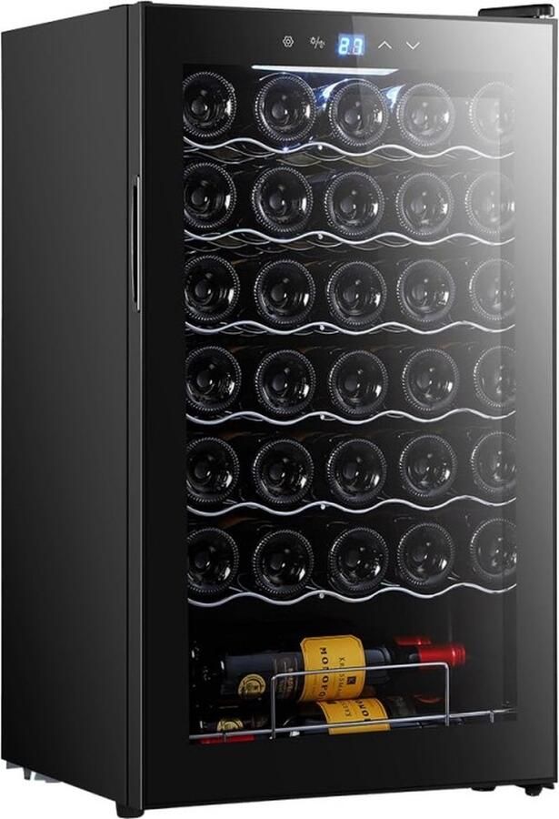 Cecotec Vinoteca 34 flessen Bolero Grandsommelier 34030 Black Compressor 80 l compressorkoeling temperatuur instelbaar van 5