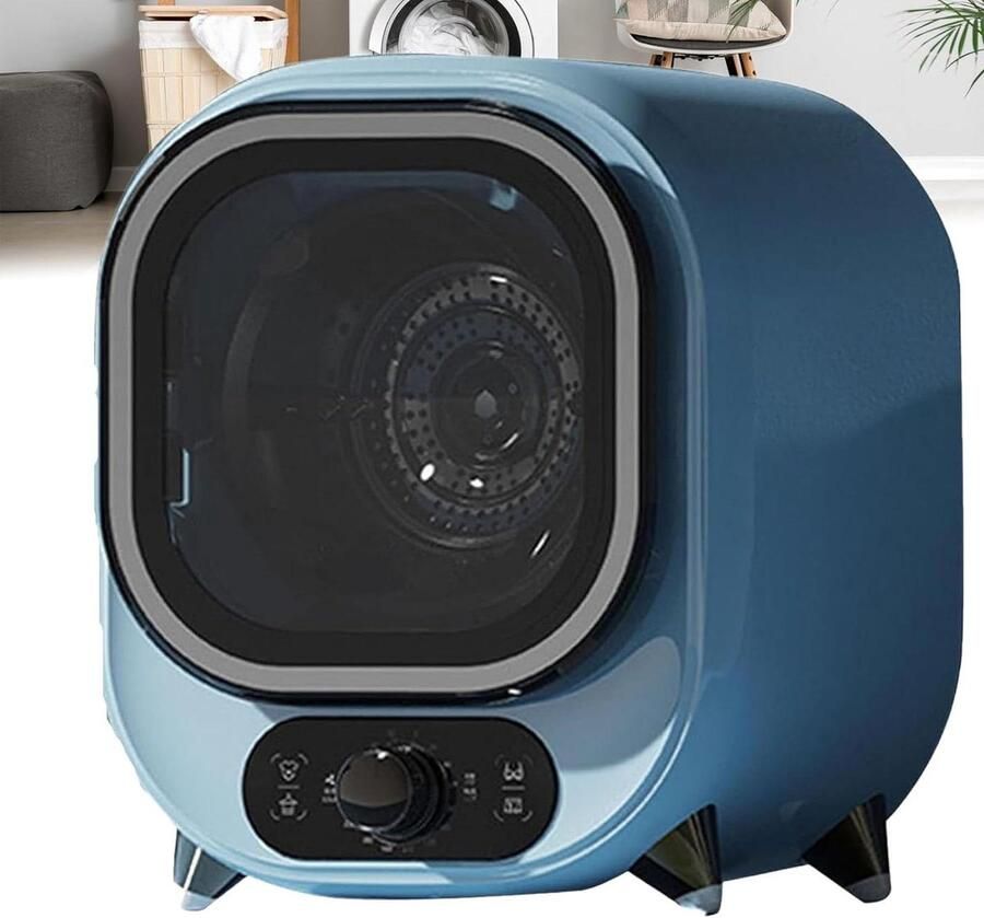 Compacte Condensdroger Kleine Wasdroger Snelle Kledingdroging Blauw Licht Technologie 0.8 kg Capaciteit Blauw