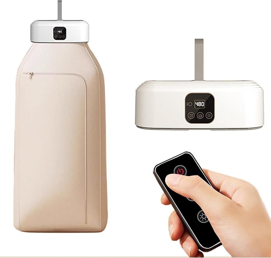Compacte Draagbare Elektrische Droger Mini Droogkast met Afstandsbediening en Timerfunctie