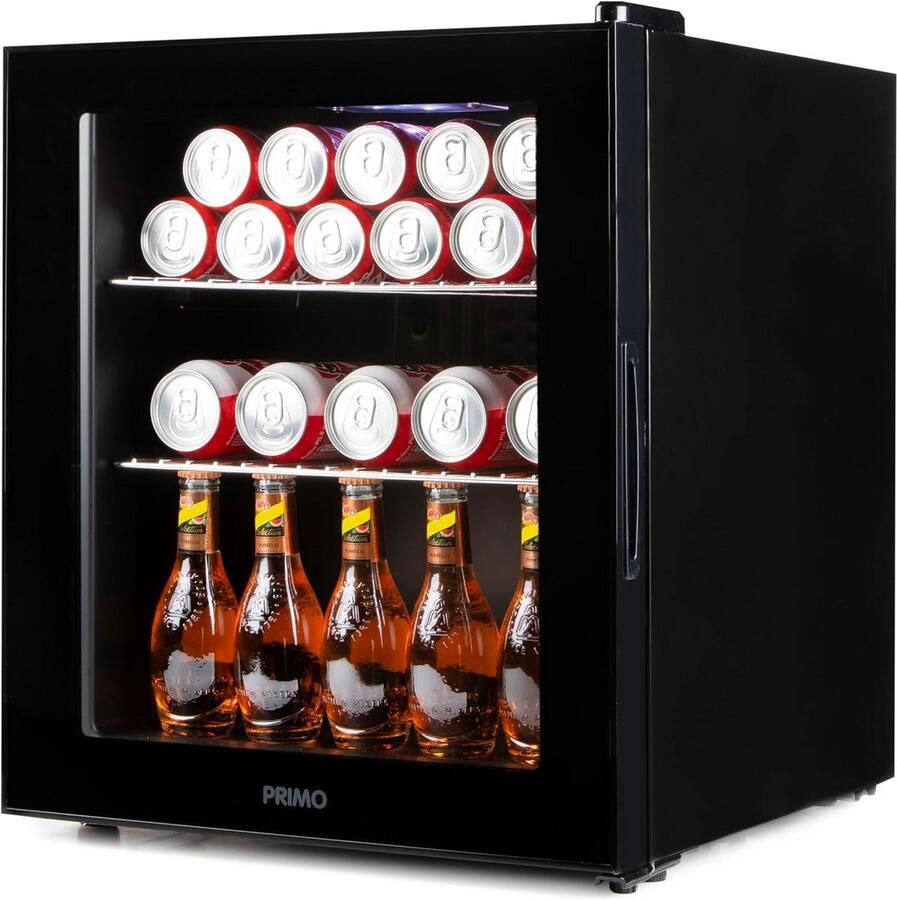 Compacte Drankkoelkast met Glazen Deur 46L Minibar voor Dranken en Snacks