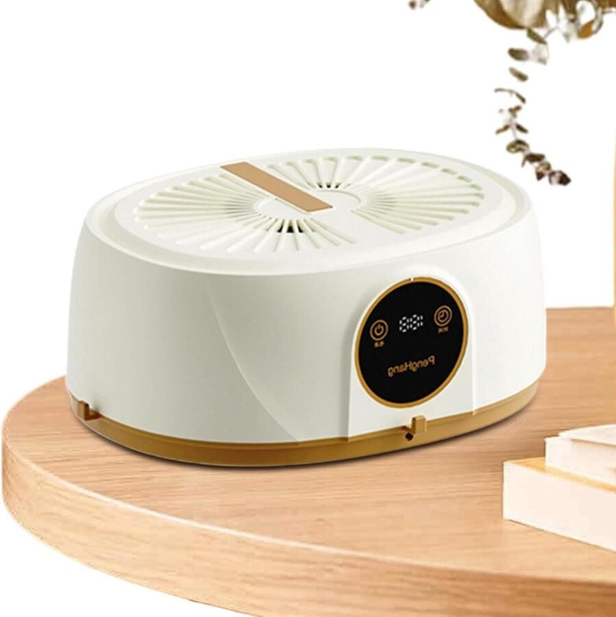 Compacte Droger Draagbare Kledingdroger Efficiënt Drogen 360 Graden Warmte 8-10 Kledingstukken Geel
