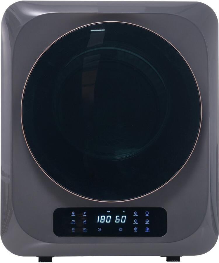 Compacte Droogkast Luchtafvoerdroger 6 Programma's Wandmontage 4kg Capaciteit 850W Voor Kleine Badkamer Mini Roestvrij Staal