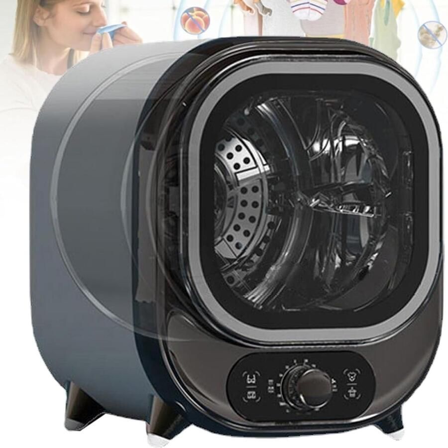 Compacte Kledingdroger Kleine Wasdroger Thuis Gebruik Roestvrijstalen Mand 0.8 kg Capaciteit