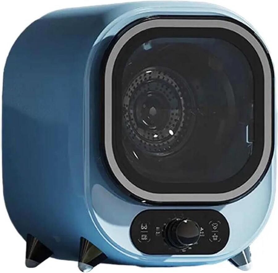 Compacte Kledingdroger Mini Dryer Snelle Droogbeurt Dubbele Temperatuurregeling 0.8 kg Capaciteit Blauw